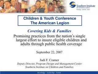 Children &amp; Youth Conference The American Legion