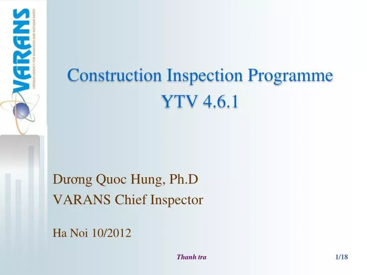 construction inspection programme ytv 4 6 1