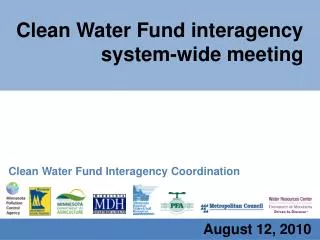 Clean Water Fund interagency system-wide meeting