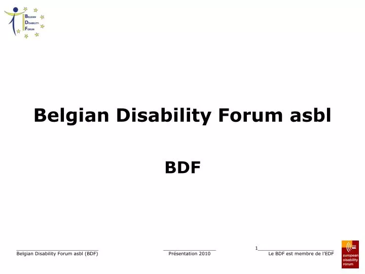 belgian disability forum asbl