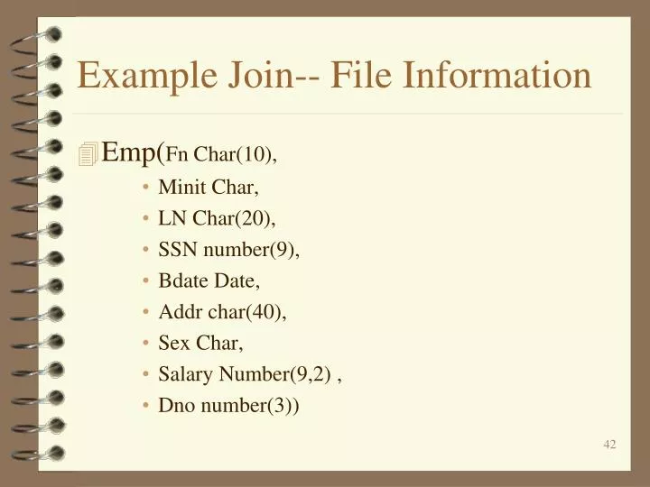 example join file information