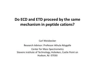 Do ECD and ETD proceed by the same mechanism in peptide cations?