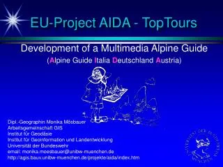 EU-Project AIDA - TopTours