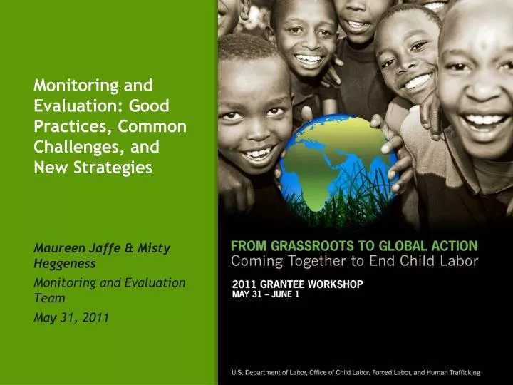 monitoring and evaluation good practices common challenges and new strategies
