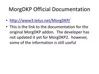 MorgDKP Official Documentation