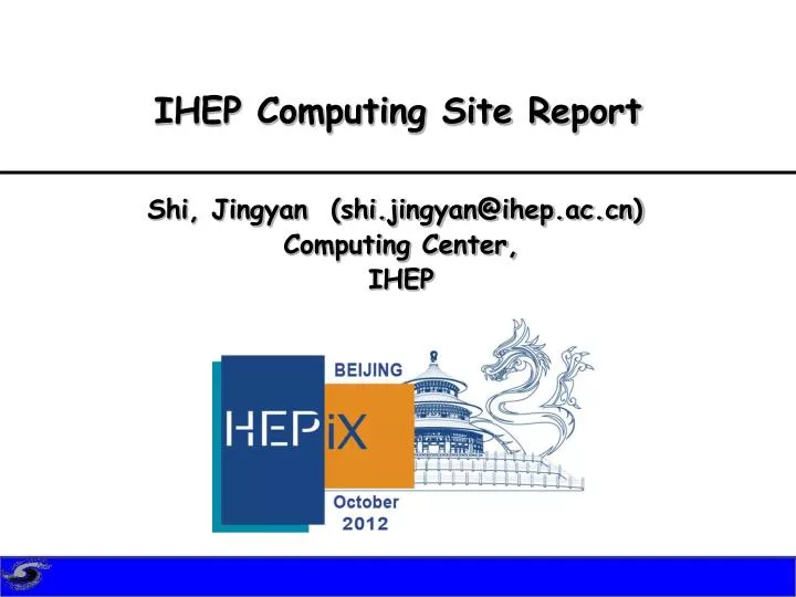 ihep computing site report