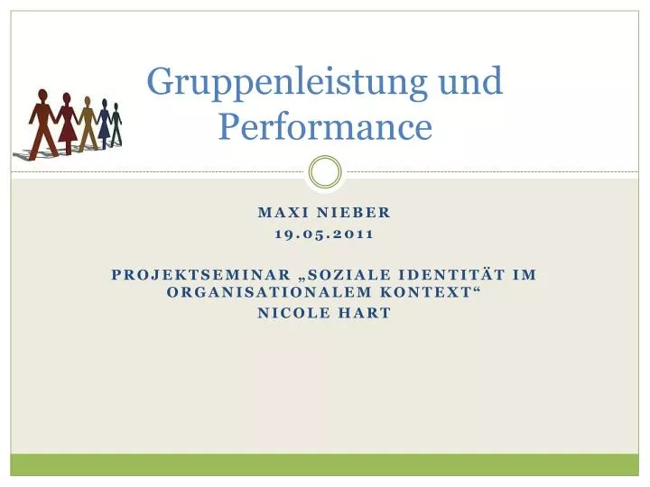 gruppenleistung und performance