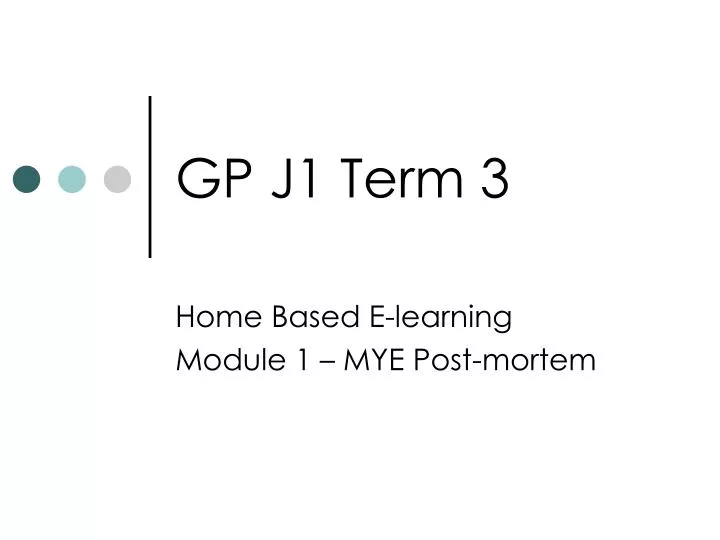 gp j1 term 3