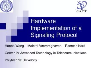 Hardware Implementation of a Signaling Protocol