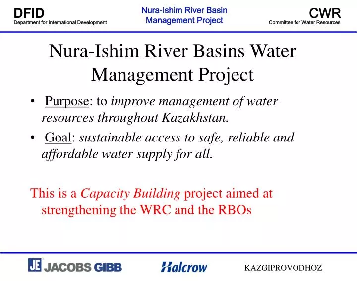 nura ishim river basins water management project