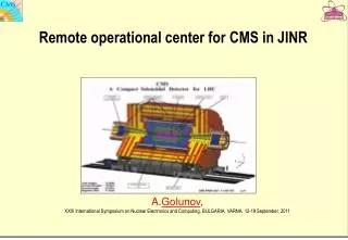 Remote operational center for CMS in JINR