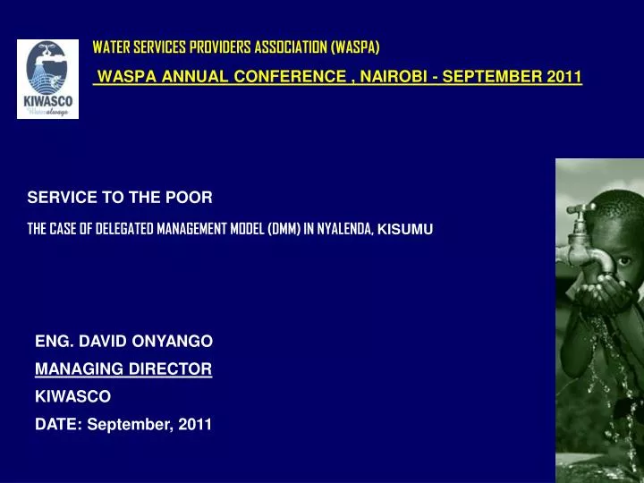 water services providers association waspa waspa annual conference nairobi september 2011