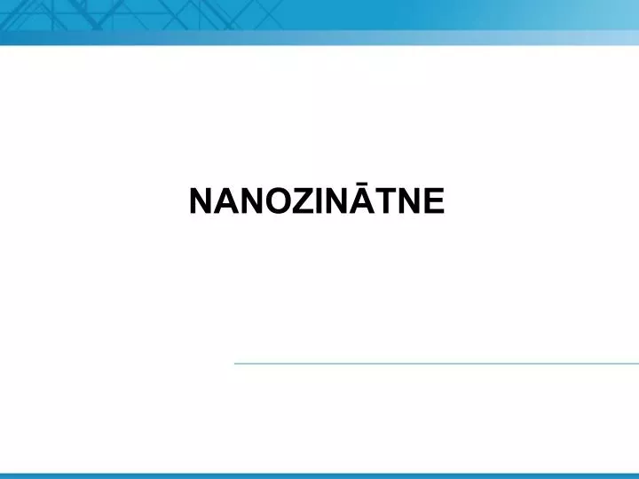 nanozin tne