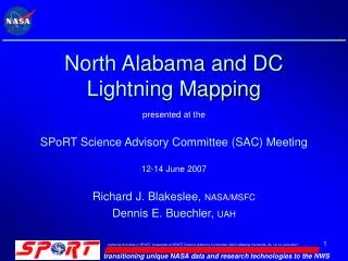 North Alabama and DC Lightning Mapping