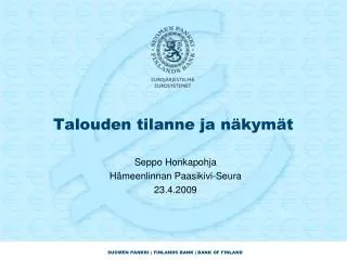 talouden tilanne ja n kym t