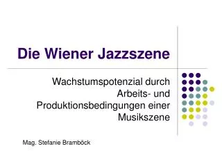 die wiener jazzszene