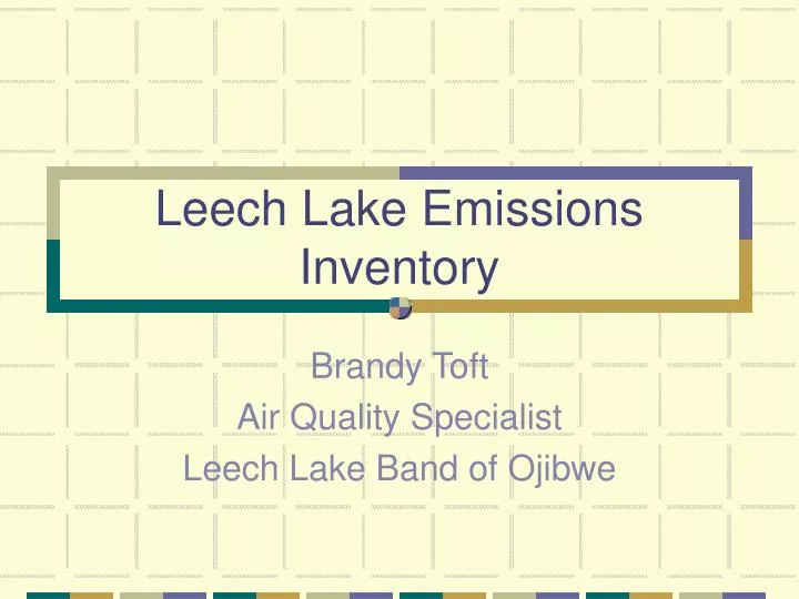 leech lake emissions inventory