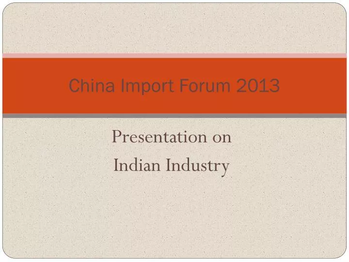 china import forum 2013