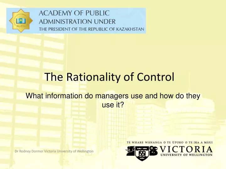 the rationality of control