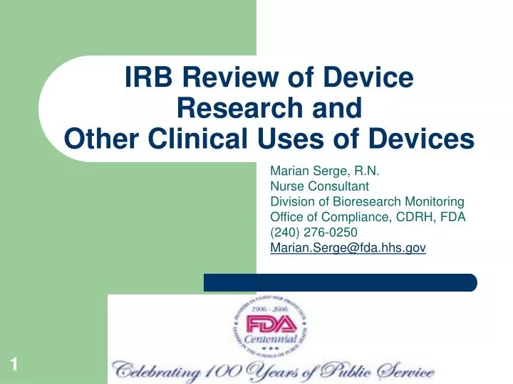 irb review of device research and other clinical uses of devices