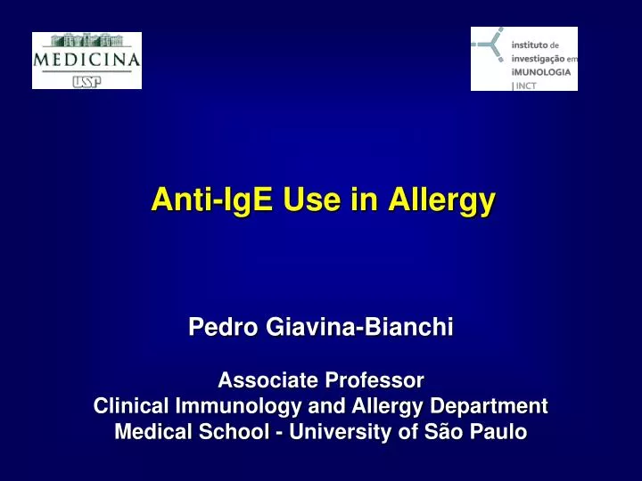 anti ige use in allergy