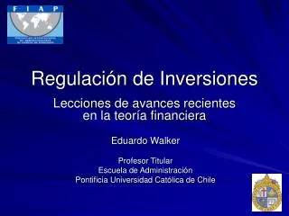 regulaci n de inversiones