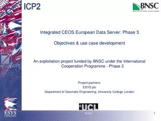 integrated ceos european data server phase 3 objectives use case development