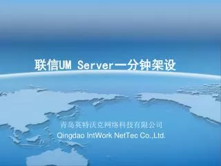 qingdao intwork nettec co ltd