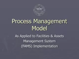 Process Management Model