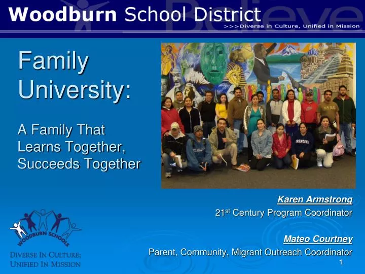 family university a family that learns together succeeds together