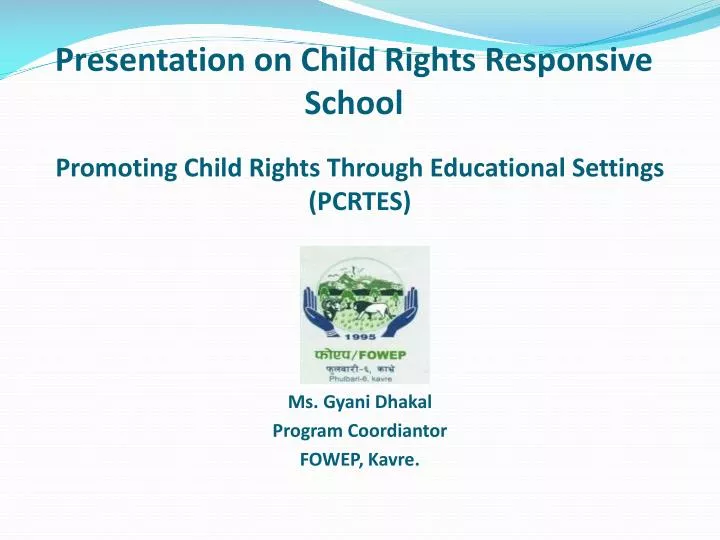 presentation on child rights responsive school