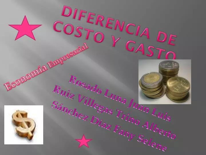 diferencia de costo y gasto