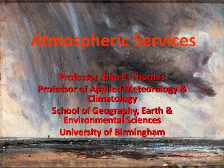 atmospheric services