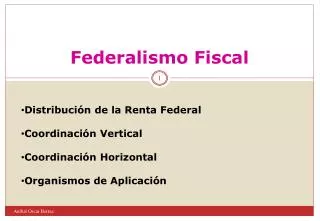 federalismo fiscal