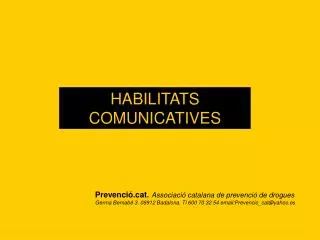 HABILITATS COMUNICATIVES