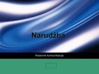 poslovne komunikacije