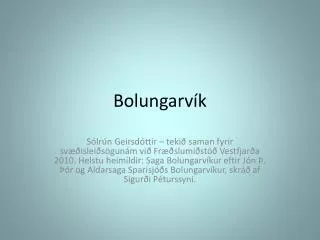 bolungarv k