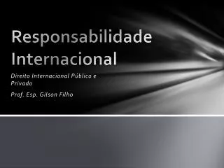 responsabilidade internacional