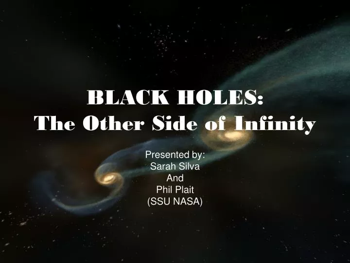 black holes the other side of infinity