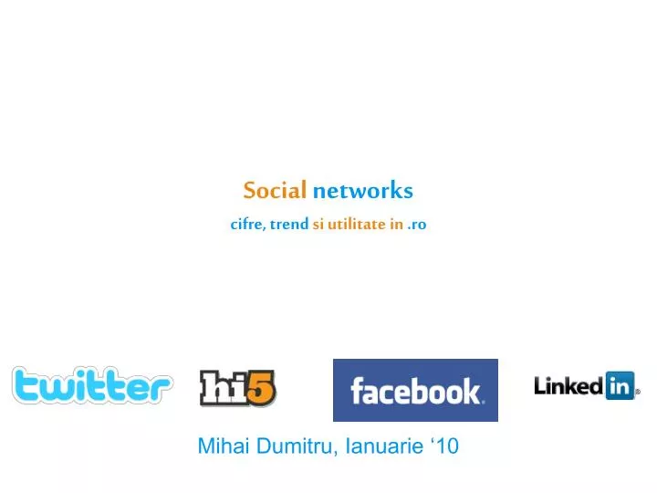 social networks cifre trend si utilitate in ro