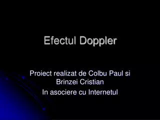 efectul doppler