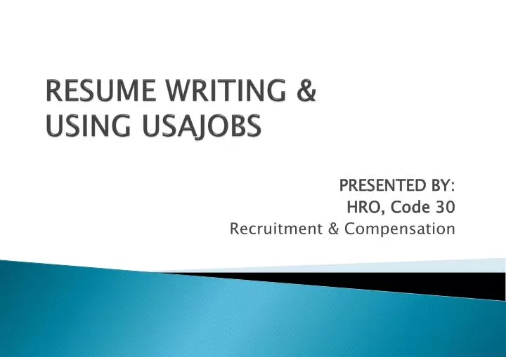 resum e writing using usajobs