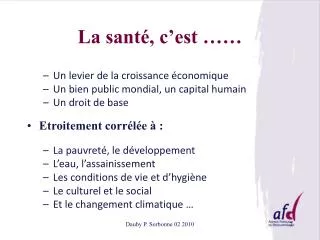 la sant c est
