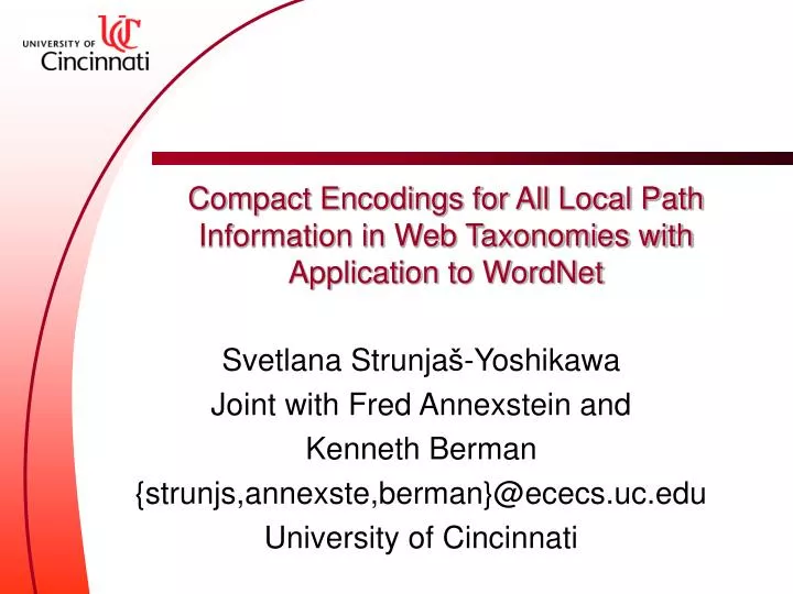 compact encodings for all local path information in web taxonomies with application to wordnet