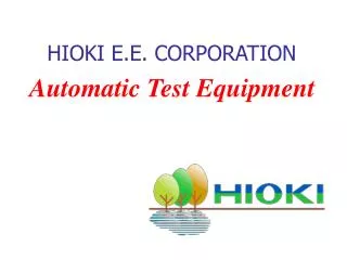 HIOKI E.E. CORPORATION