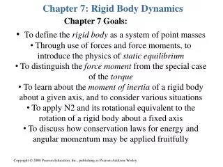 Chapter 7: Rigid Body Dynamics