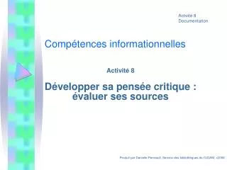 comp tences informationnelles