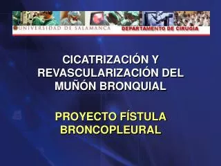proyecto f stula broncopleural
