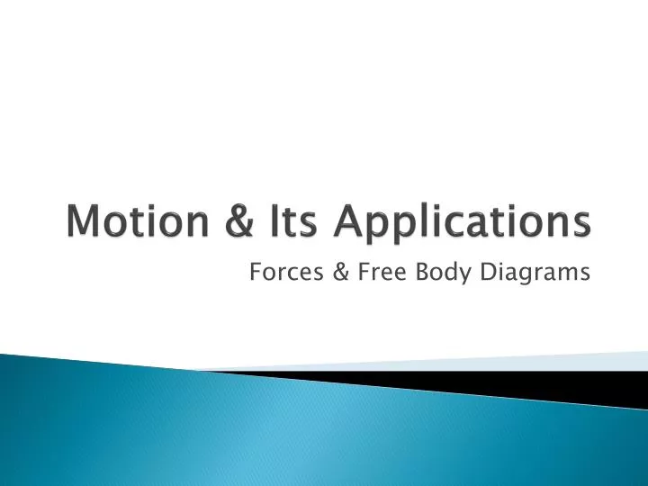 motion its applications