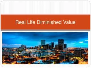 real life diminished value